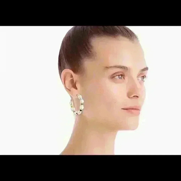 J crew Rainbow pop hoop earrings - Picture 3 of 5